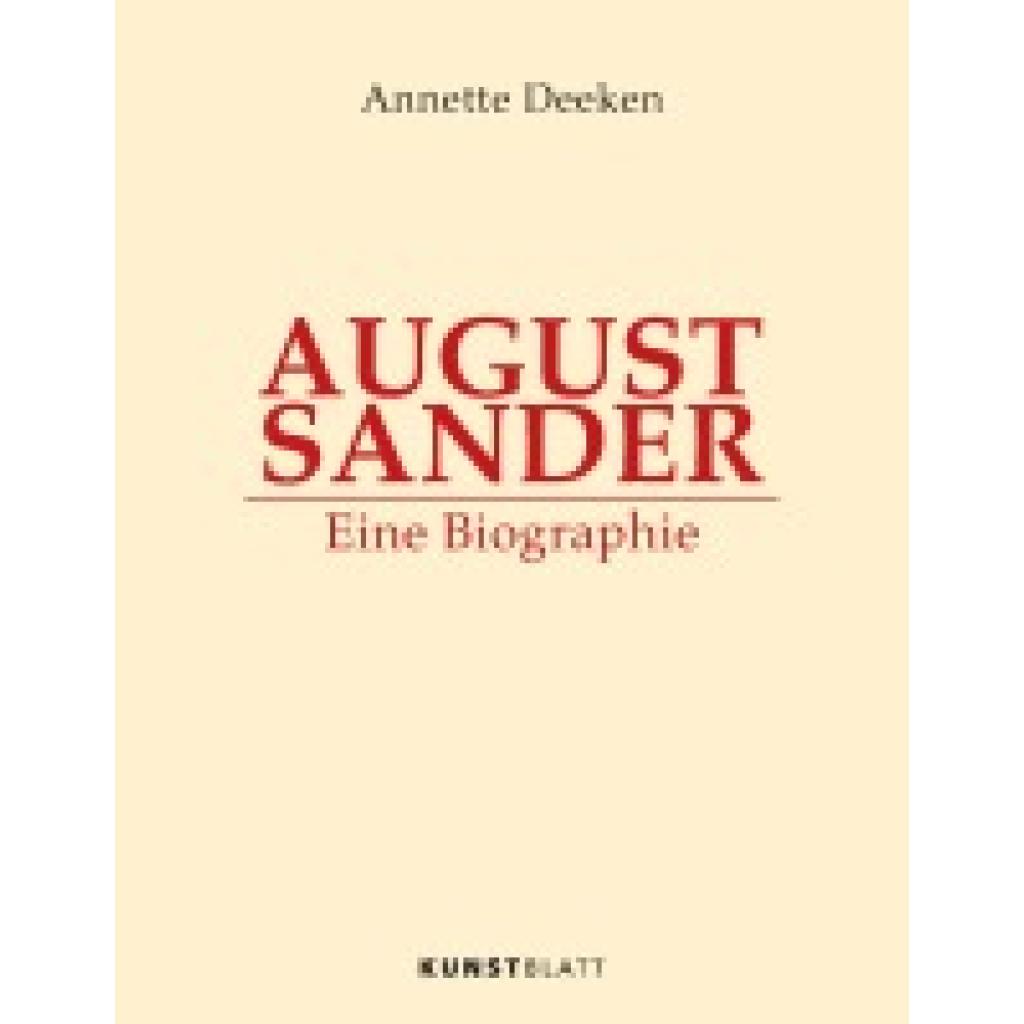9783982016344 - Deeken Annette AUGUST SANDER 9783982016344 - Deeken Annette AUGUST SANDER