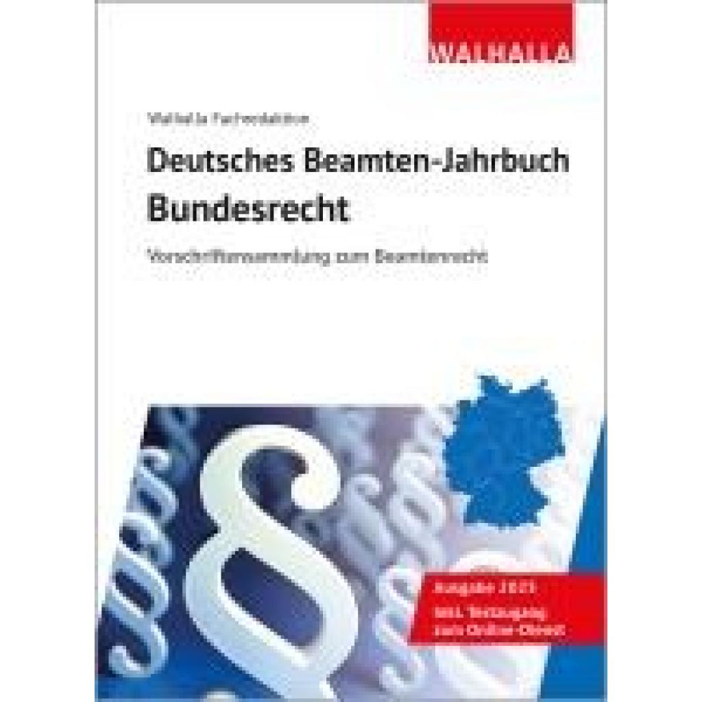 9783802910876 - Walhalla Fachredaktion Deutsches Beamten-Jahrbuch Bundesrecht 2025