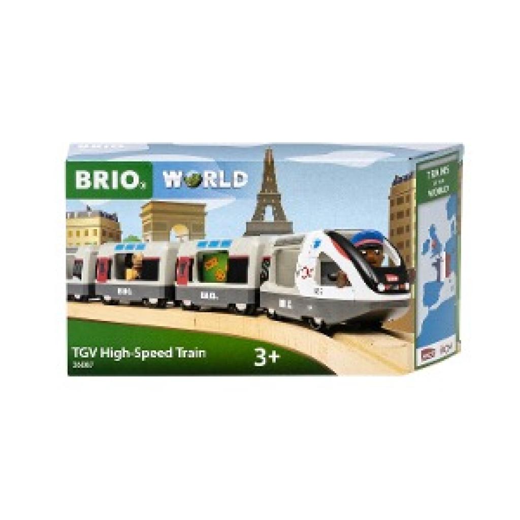 7312350360875 - BRIO World - 36087 Trains of the World TGV Hochgeschwindigkeitszug | Spielzeuglok für Kinder ab 3 Jahren
