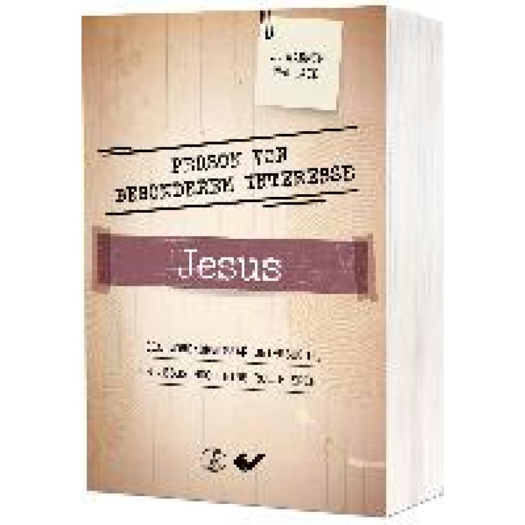 9783863539740 - Wallace J Warner Person von besonderem Interesse - Jesus