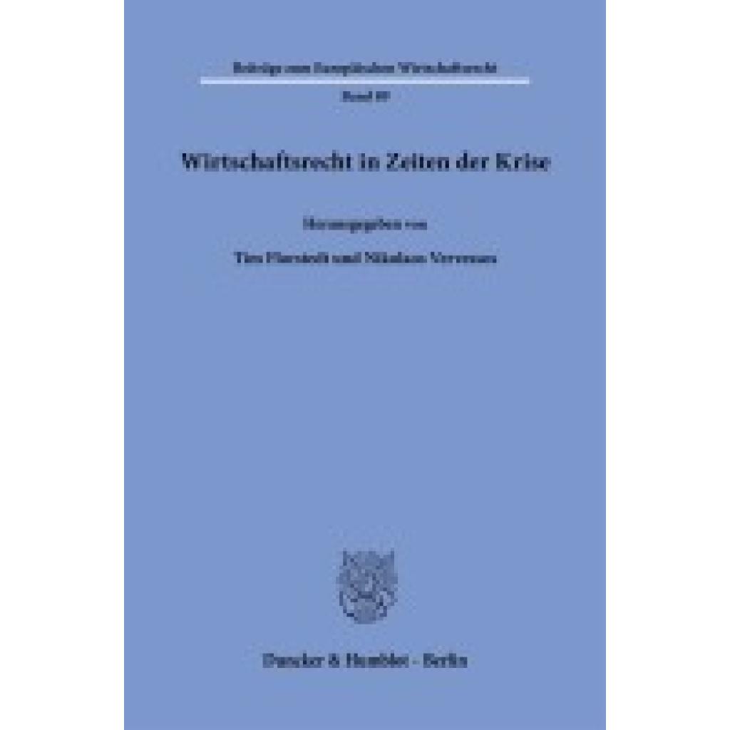 9783428190164 - Wirtschaftsrecht in Zeiten der Krise