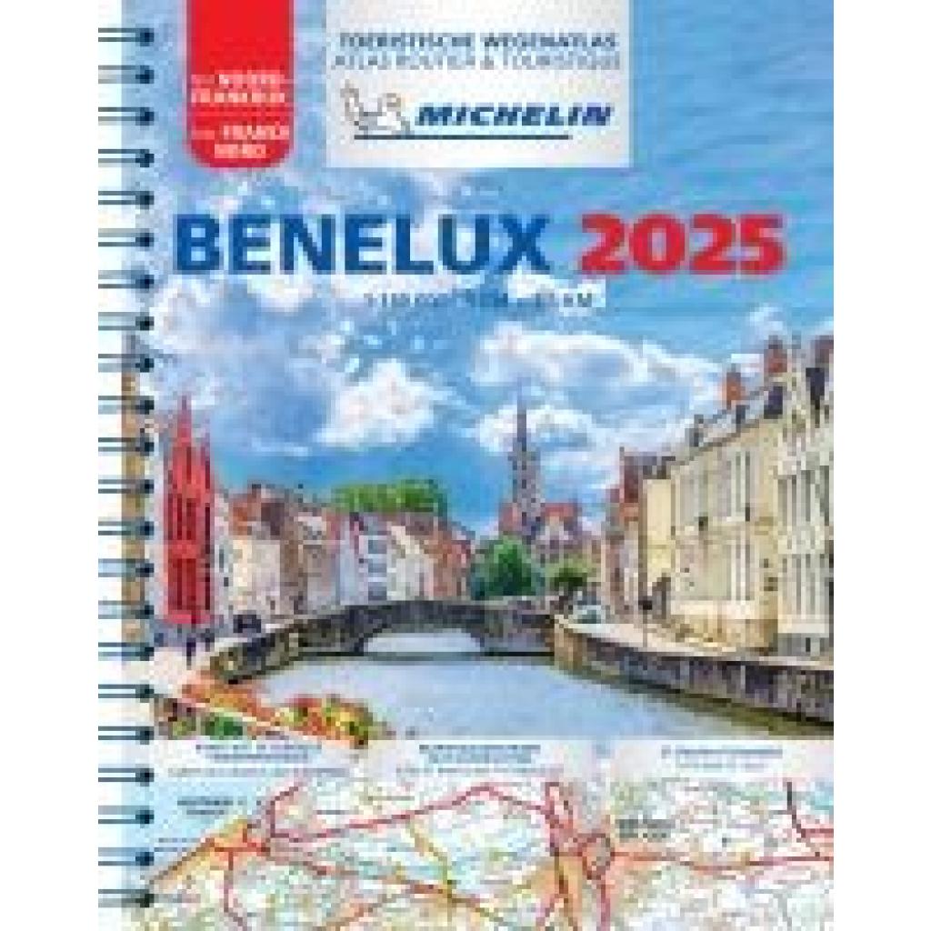 9782067265509 - Michelin Straßenatlas Benelux mit Spiralbindung