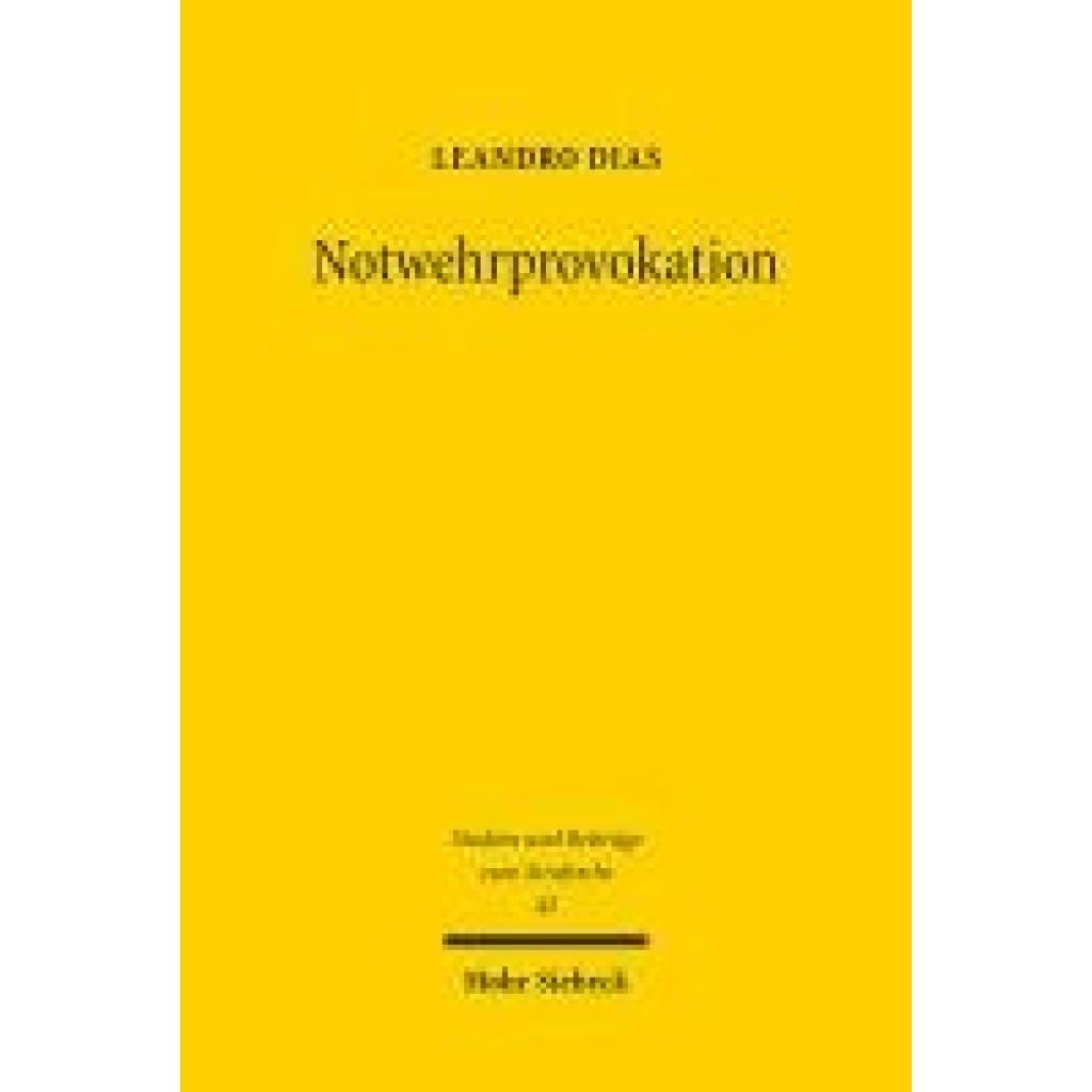 9783161638473 - Dias Leandro Notwehrprovokation