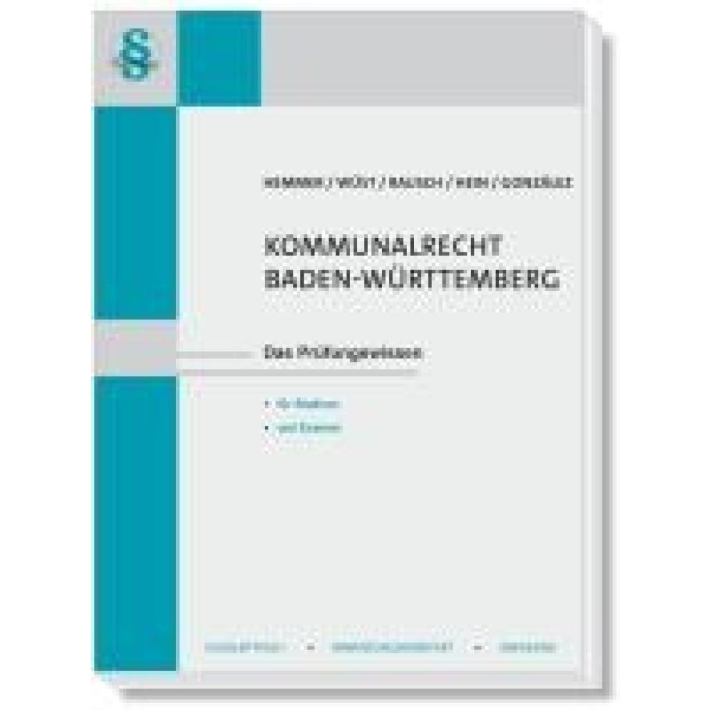 9783968383118 - Hemmer Karl-Edmund Kommunalrecht Baden-Württemberg 9783968383118 - Hemmer Karl-Edmund Kommunalrecht Baden-Württemberg