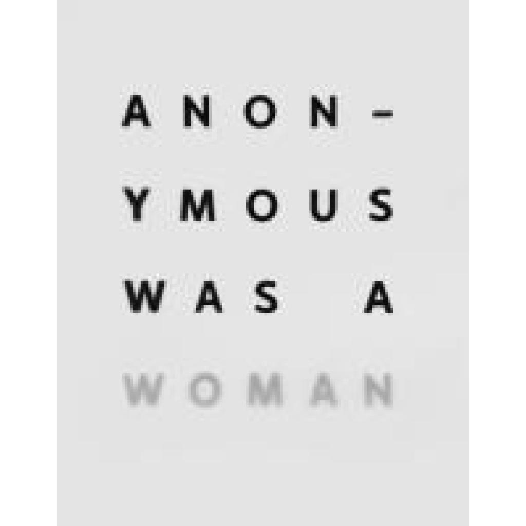 9783777443188 - Anonymous was a Women 9783777443188 - Anonymous was a Women
