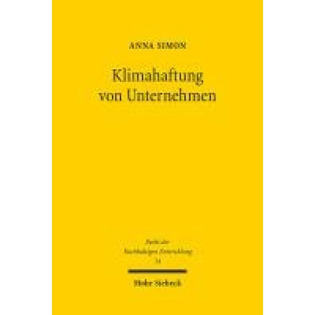 9783161640506 - Simon Anna Klimahaftung von Unternehmen