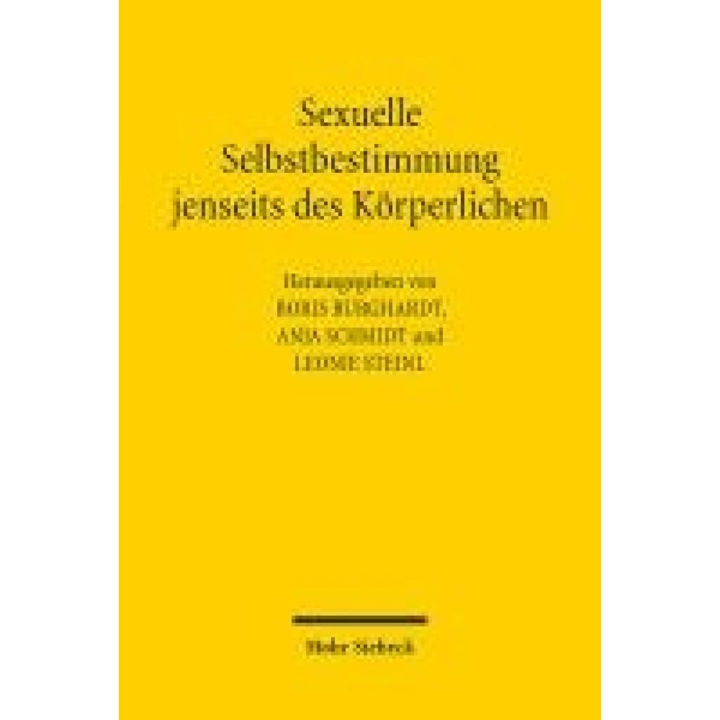 9783161621338 - Sexuelle Selbstbestimmung jenseits des Körperlichen