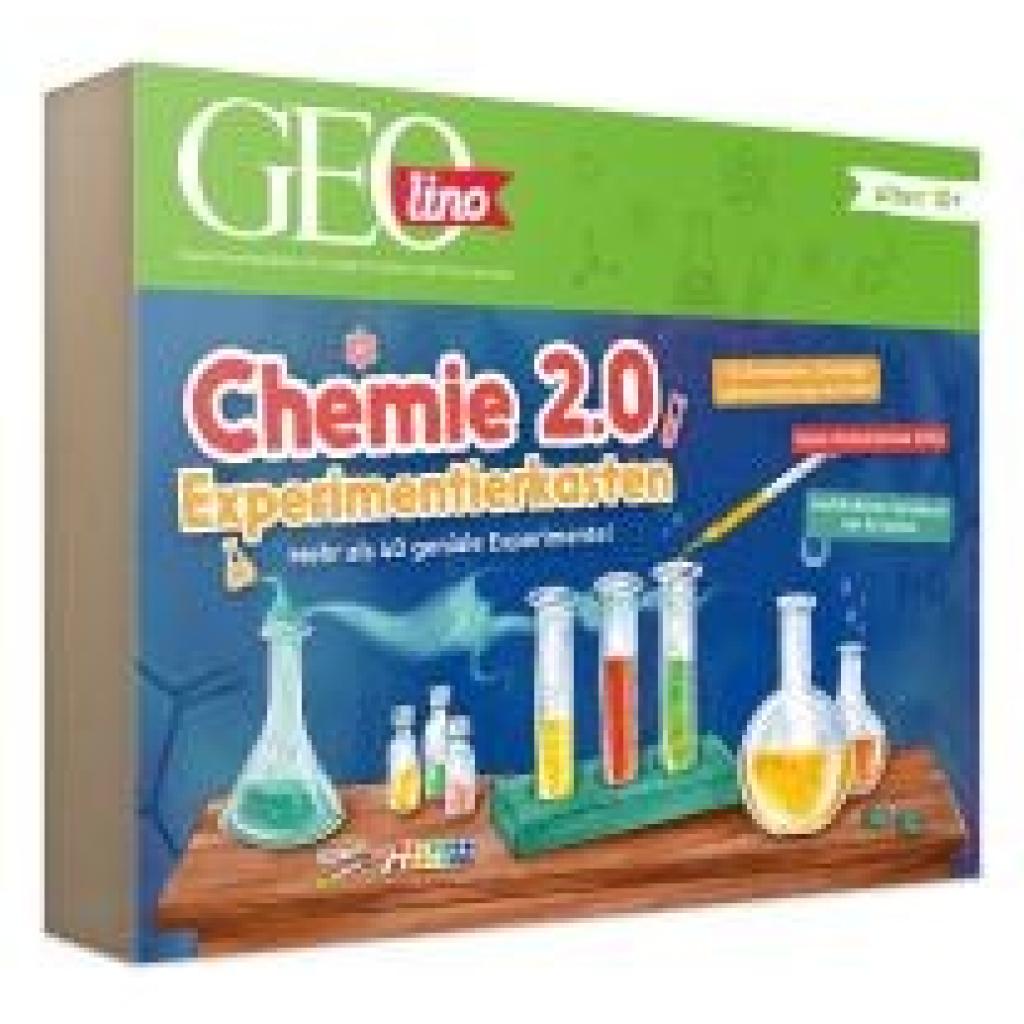 4019631672124 - FRANZIS 67212 - GEOlino Chemie 20 Experimentierkasten - Mehr als 40 geniale Experimente! Für Kinder ab 10 Jahren