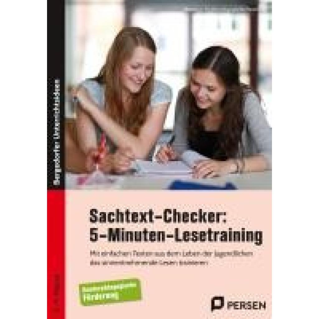 9783403212782 - Förderung Redaktion Sonderpädagogische Sachtext-Checker 5-Minuten-Lesetraining - Sopäd