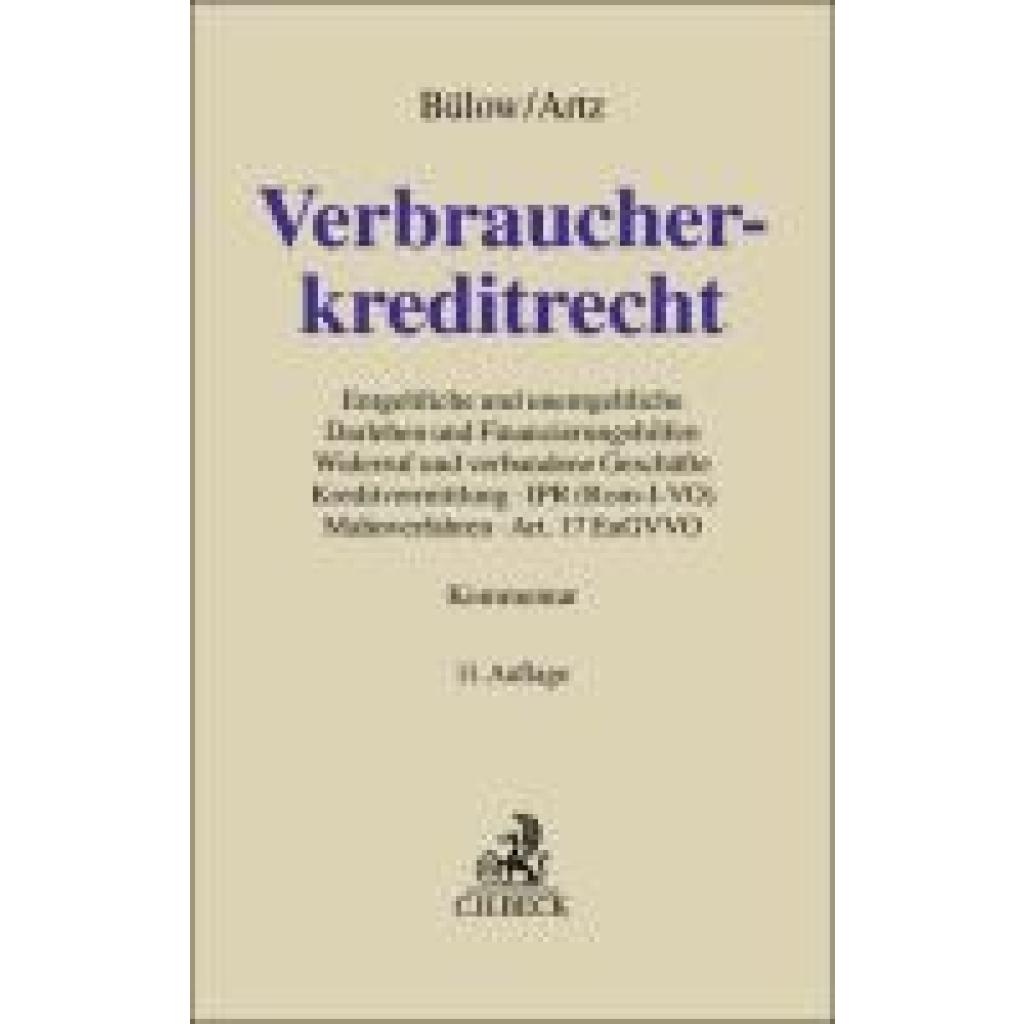 9783406824210 - Bülow Peter Verbraucherkreditrecht