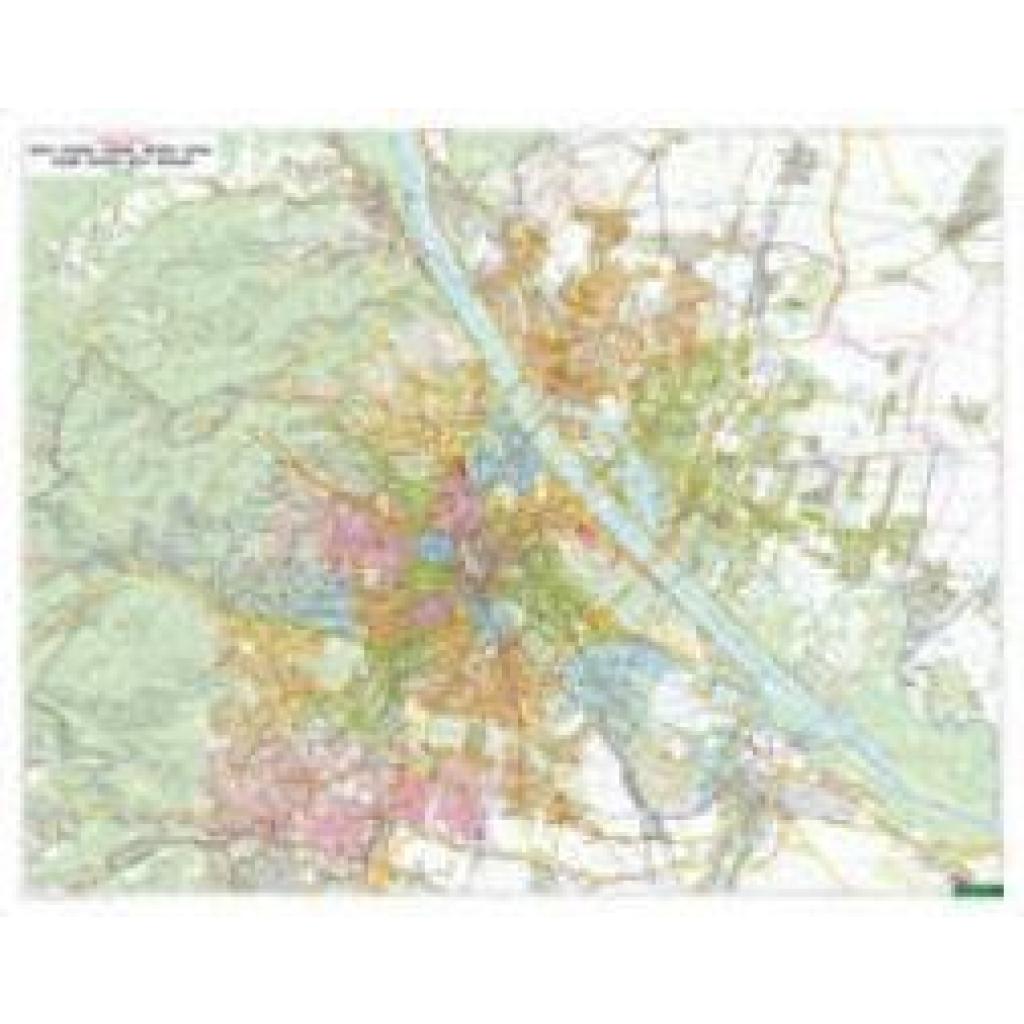 9783707921304 - Wien Stadtplan 120000 Poster Plano in Rolle freytag & berndt Karte (im Sinne von Landkarte)