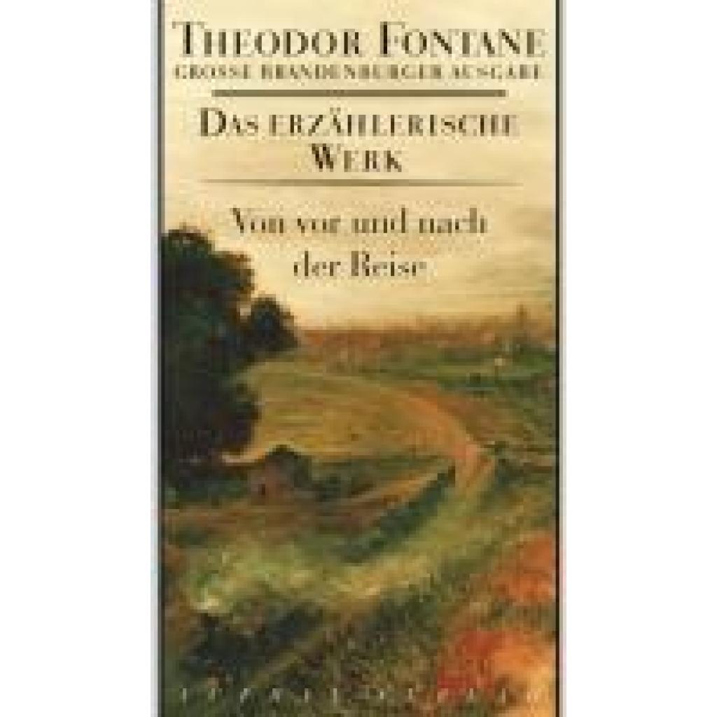 9783351031312 - Von vor und nach der Reise - Theodor Fontane Gebunden