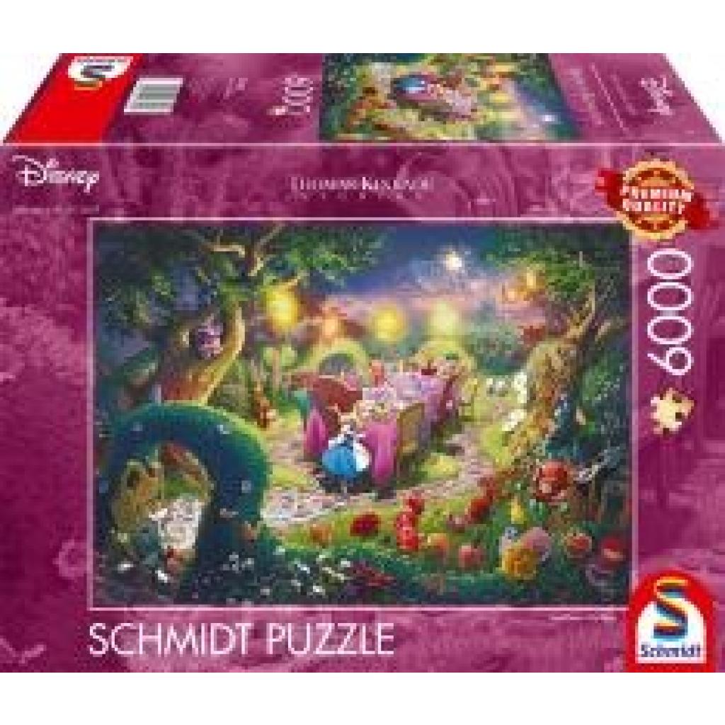 4001504573980 - Thomas Kinkade Studios Disney Dreams Collection - Alice in Wonderland Mad Hatter’s Tea Party Puzzle
