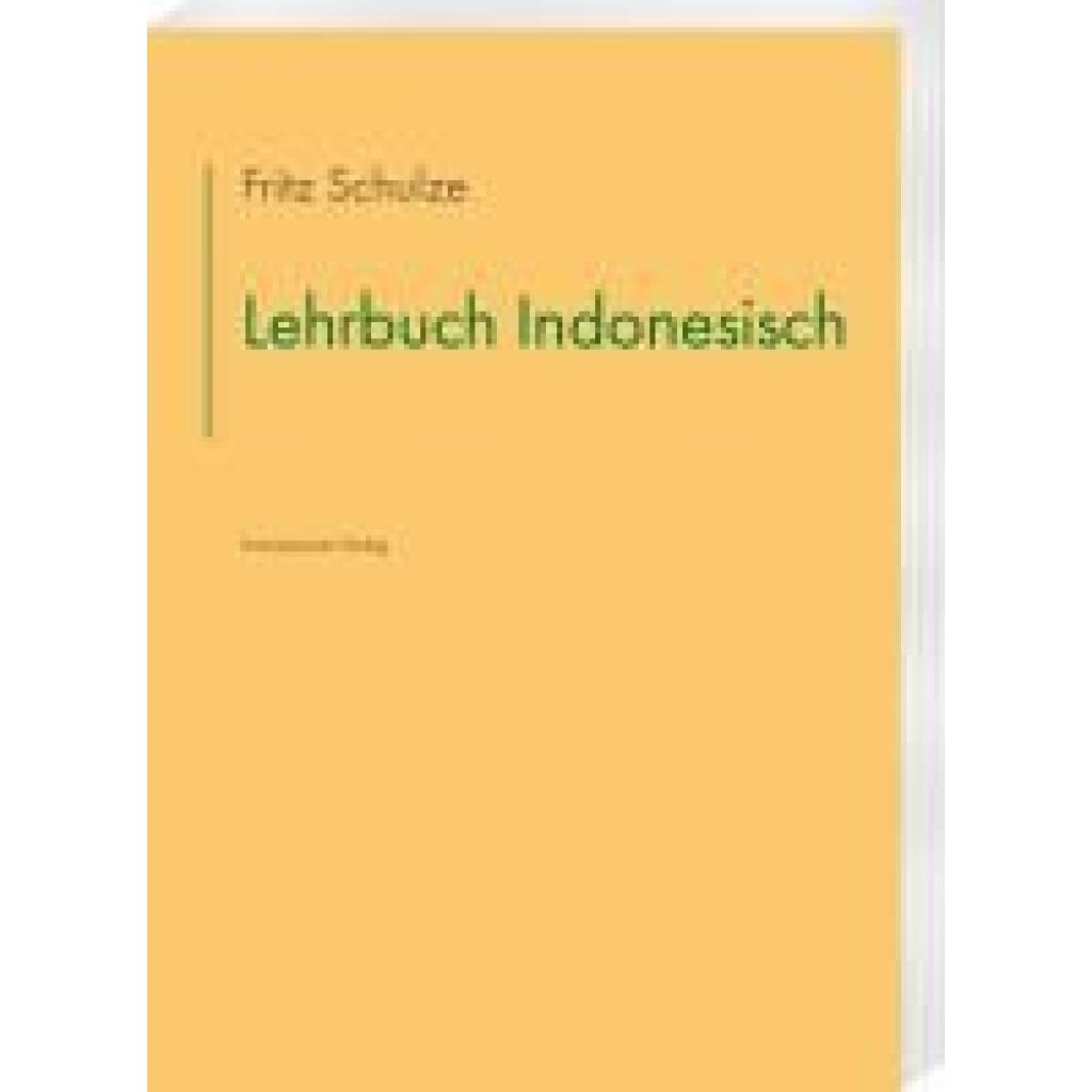 9783447122603 - Schulze Fritz Lehrbuch Indonesisch