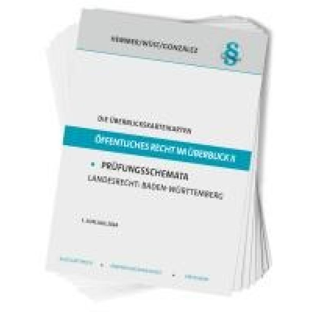 Barrera González, Simón: Die Überblickskarteikarten Öffentliches Recht im Überblick II