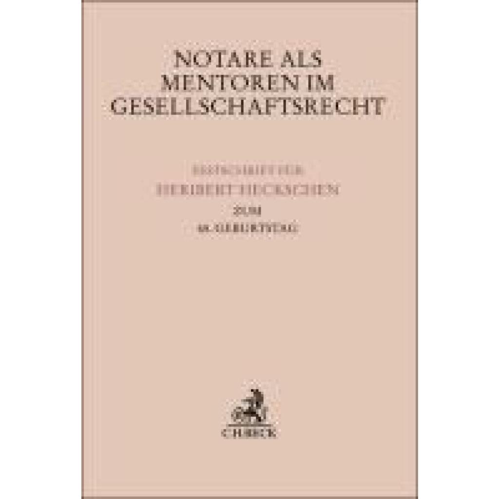 9783406824425 - Notare als Mentoren im Gesellschaftsrecht