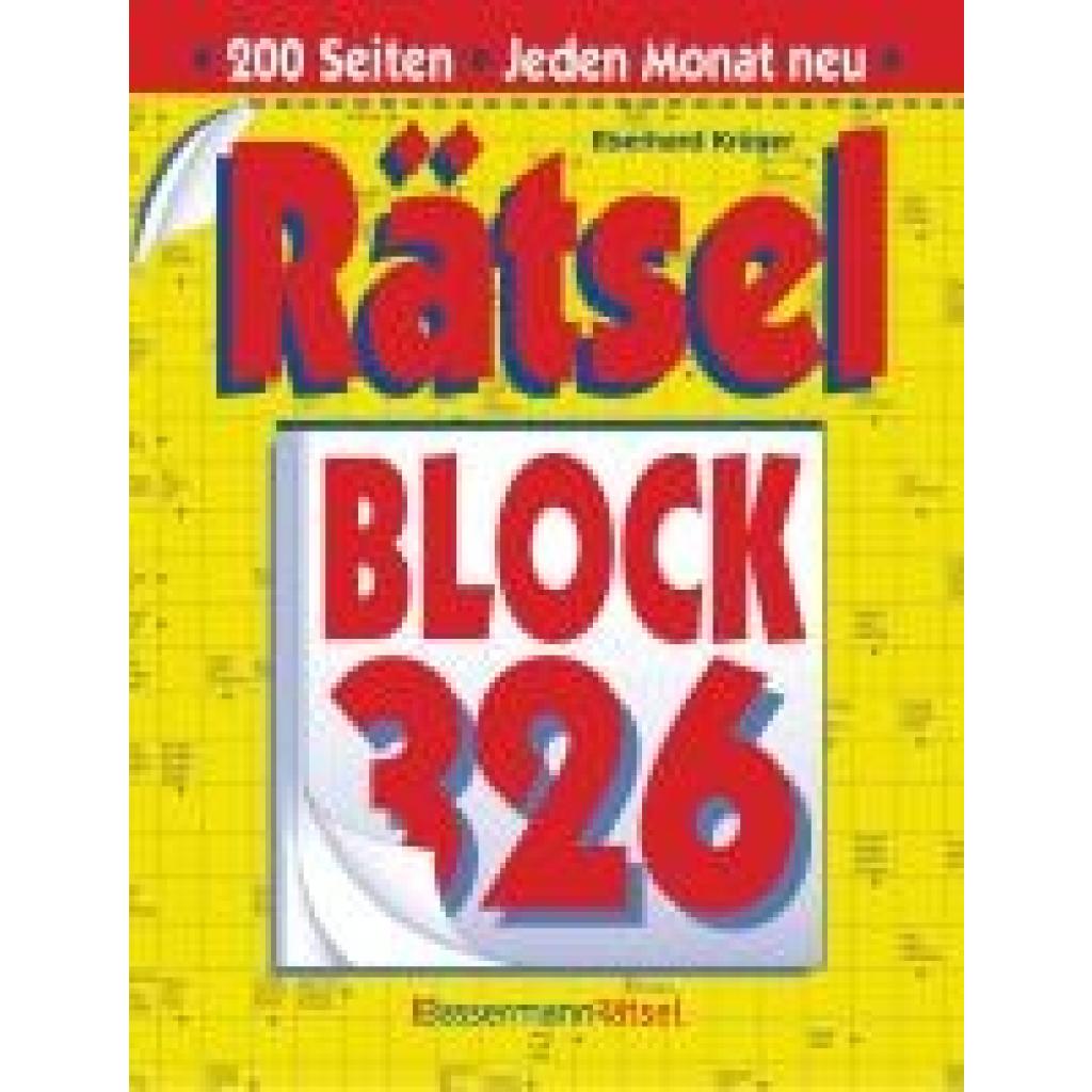 9783809468653 - Krüger Eberhard Rätselblock 326 (5 Exemplare à 299 EUR)
