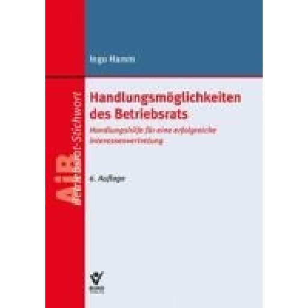 9783766374707 - Hamm Ingo Handlungsmöglichkeiten des Betriebsrats