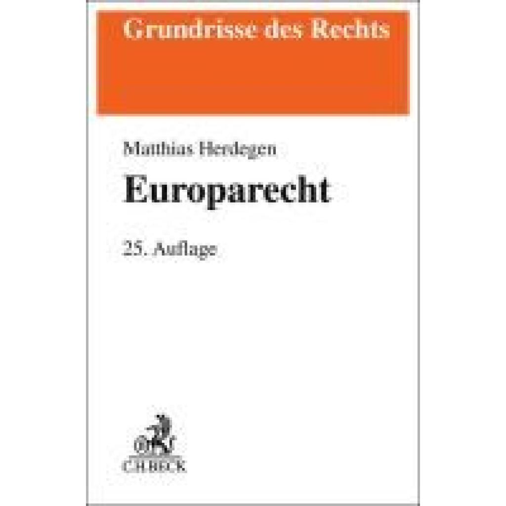 9783406805554 - Herdegen Matthias Europarecht