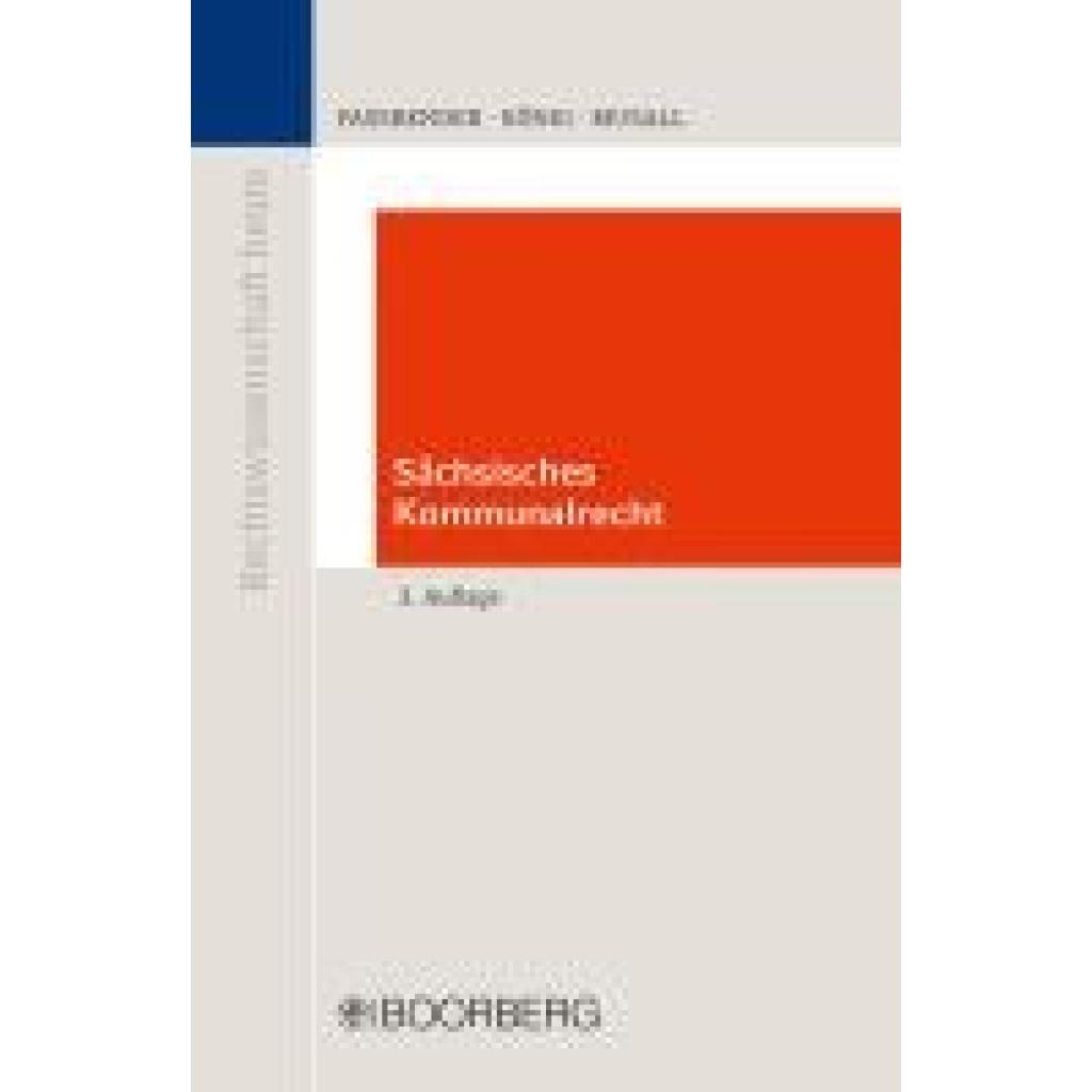 9783415076952 - Faßbender Kurt Sächsisches Kommunalrecht
