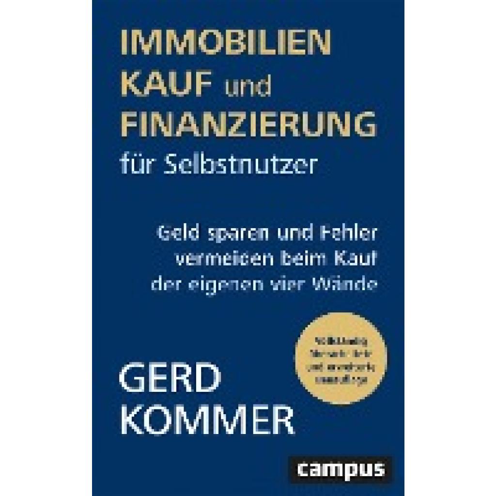9783593515540 - Immobilienkauf und -finanzierung für Selbstnutzer - Gerd Kommer Kartoniert (TB)