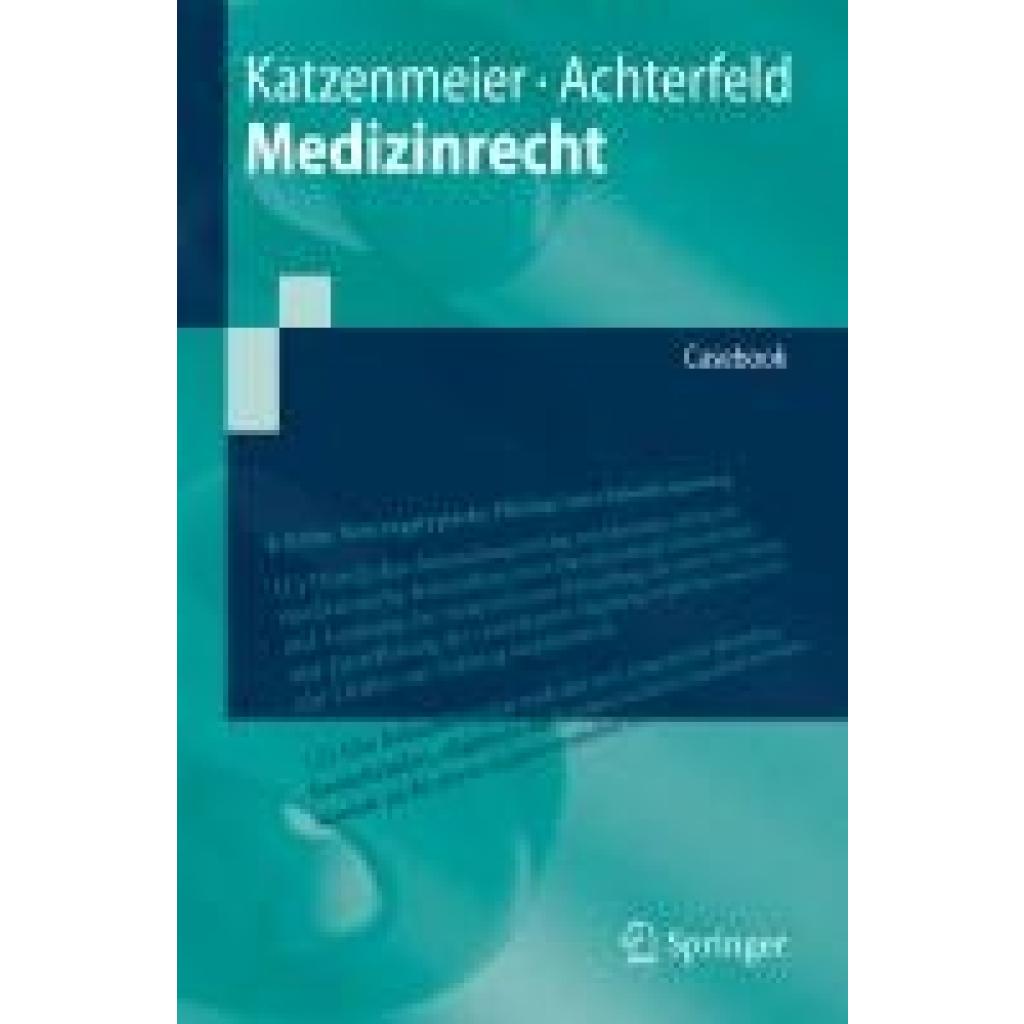 9783662706619 - Katzenmeier Christian Medizinrecht