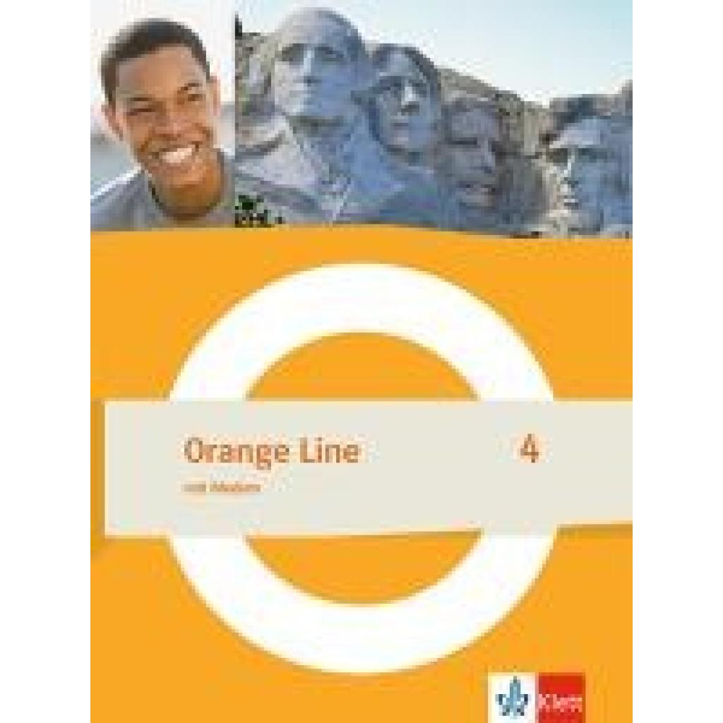 9783125490246 - Orange Line 4 Schulbuch mit Medien (fester Einband) Klasse 8