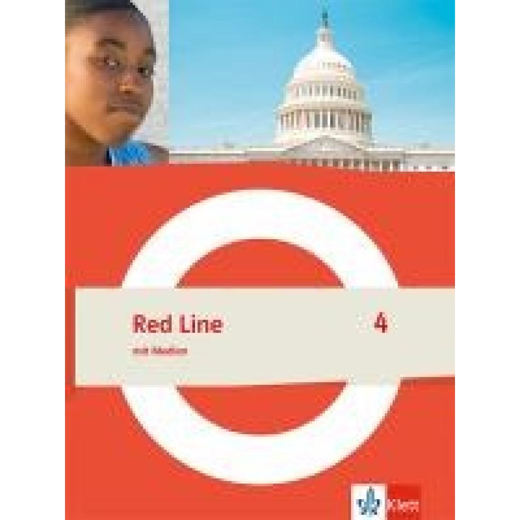 9783125489240 - Red Line 4 Schulbuch mit Medien (fester Einband) Klasse 8