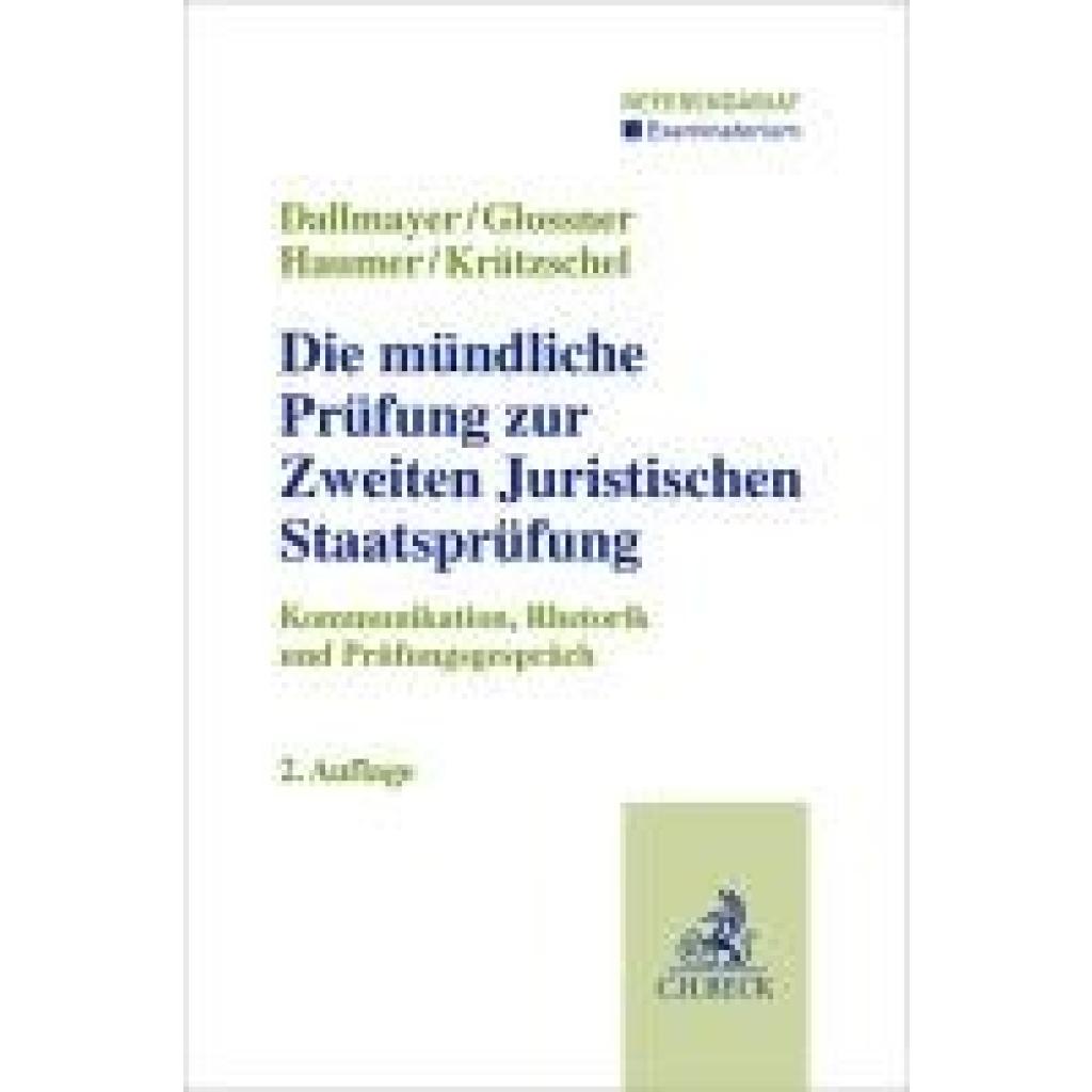 9783406830921 - Dallmayer Tobias Die mündliche Prüfung zur Zweiten Juristischen Staatsprüfung