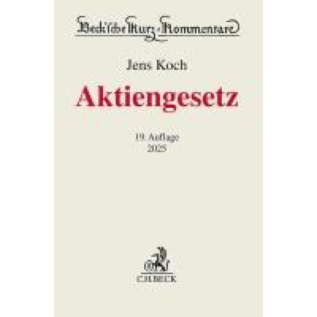 9783406828485 - Hüffer Uwe Aktiengesetz AktG