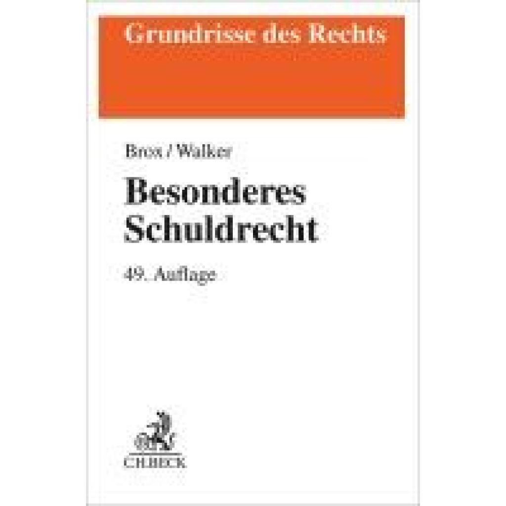9783406825347 - Brox Hans Besonderes Schuldrecht