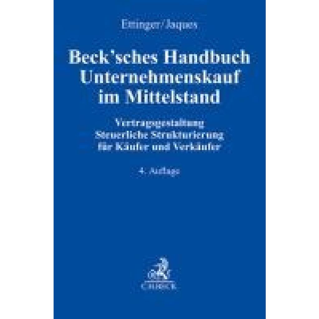 9783406816925 - Becksches Handbuch Unternehmenskauf im Mittelstand