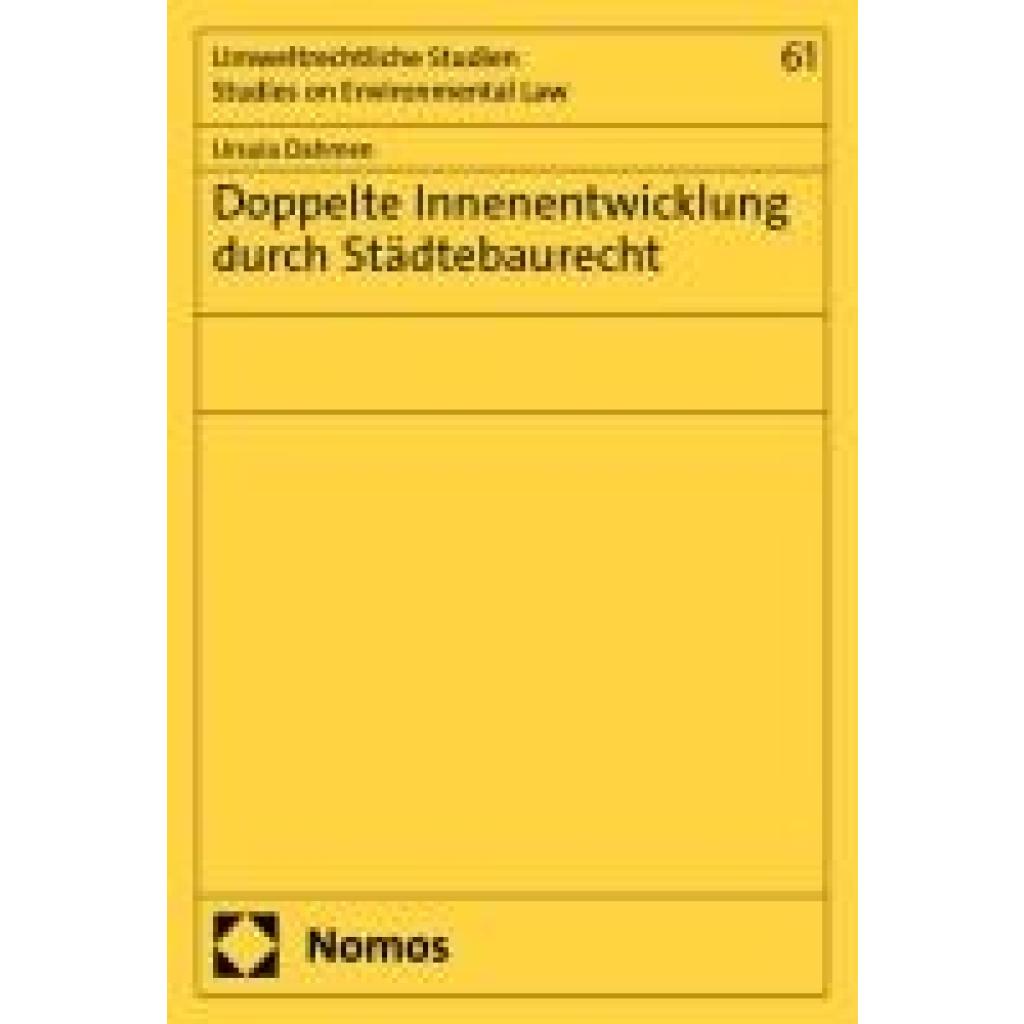9783756017829 - Dahmen Ursula Doppelte Innenentwicklung durch Städtebaurecht