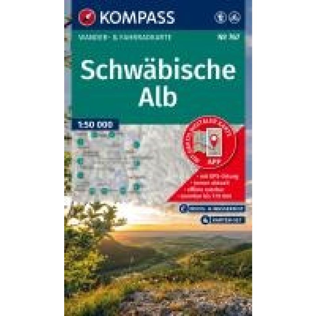 9783991543831 - KOMPASS Wanderkarten-Set 767 Schwäbische Alb (4 Karten) 150000