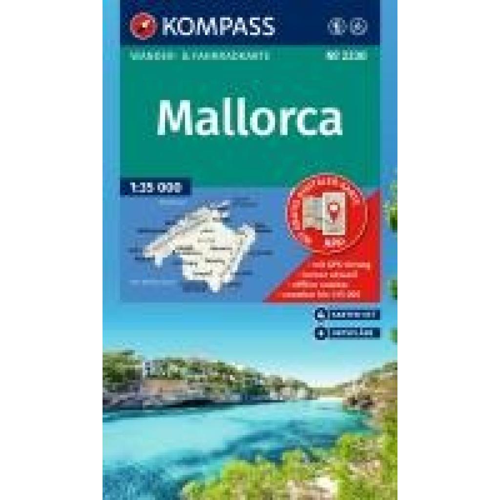 9783991543794 - KOMPASS Wanderkarten-Set 2230 Mallorca (4 Karten) 135000