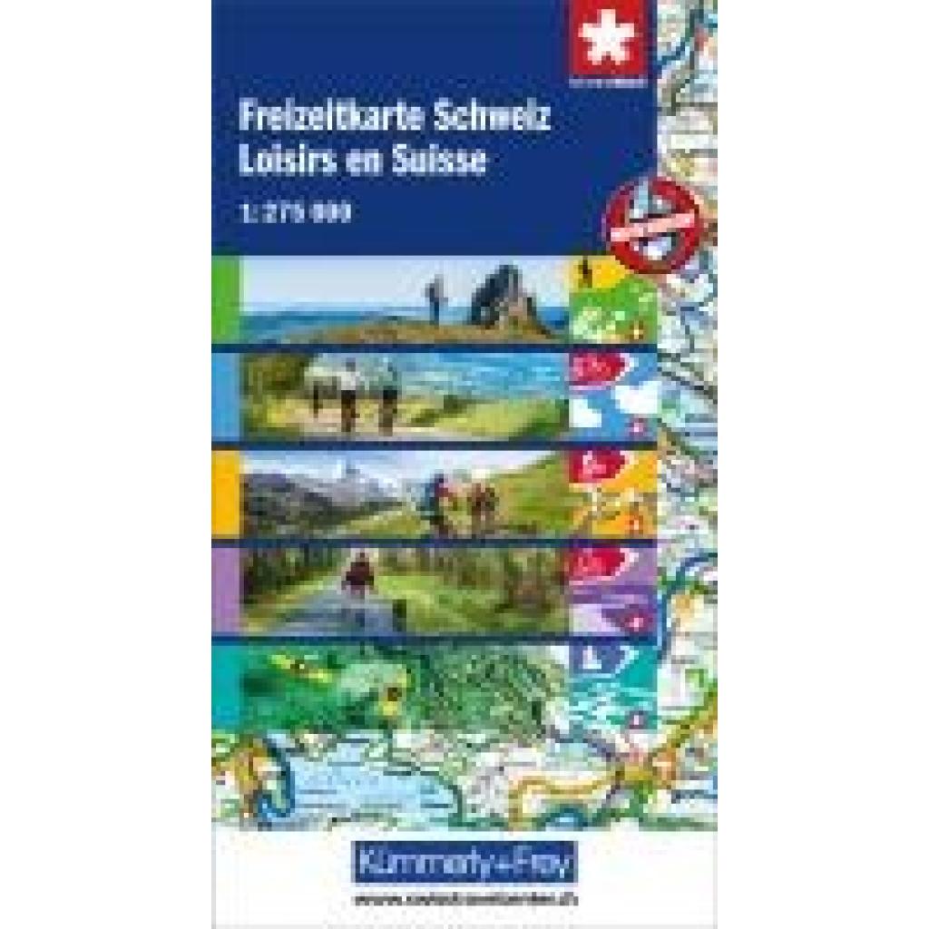 9783259300329 - Kümmerly+Frey Wanderkarte Freizeitkarte Schweiz 1275000