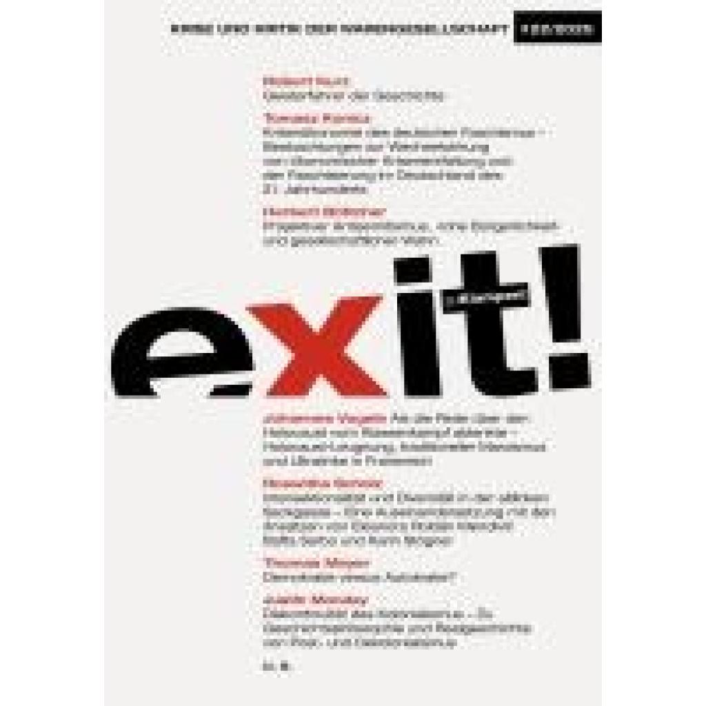 9783987370335 - Konicz Tomasz exit! Krise und Kritik der Warengesellschaft