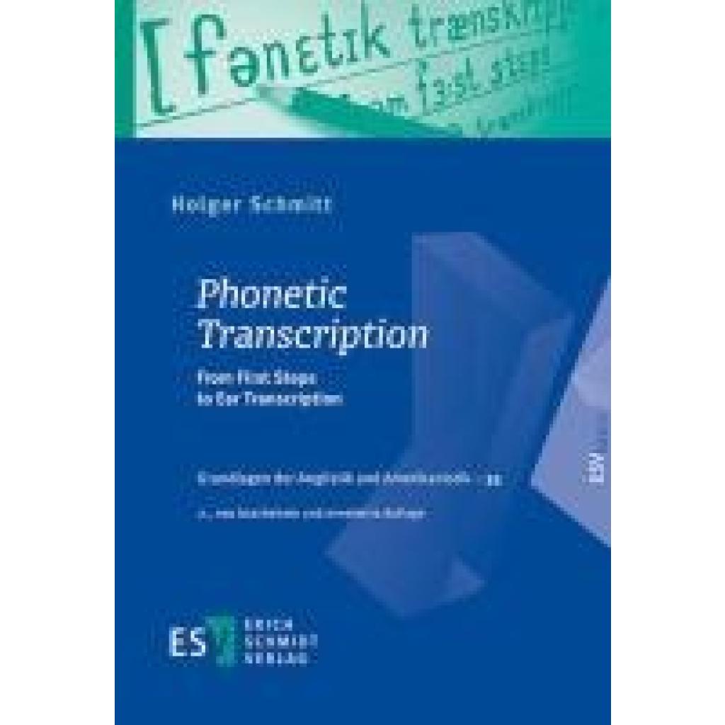 9783503240456 - Schmitt Holger Phonetic Transcription