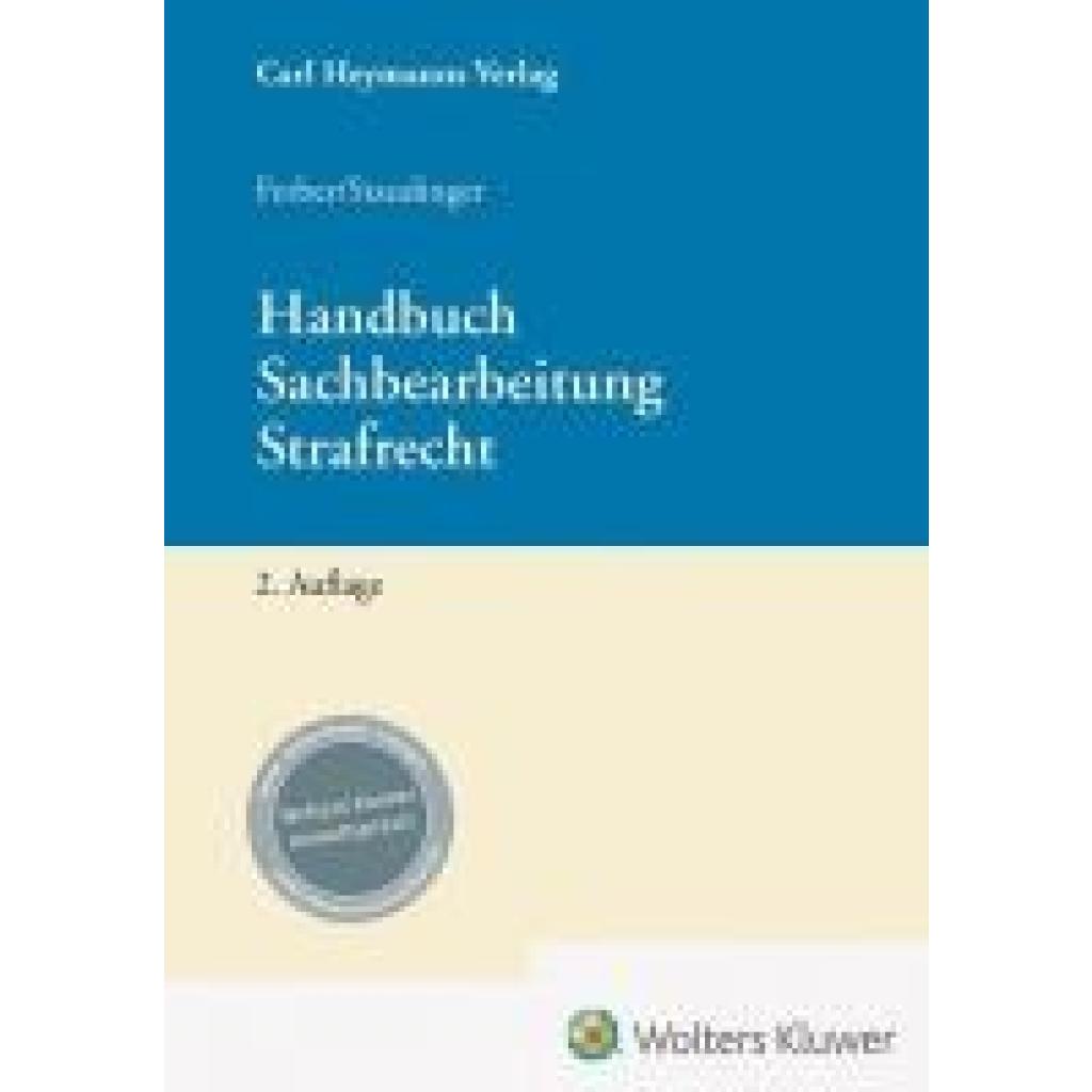 9783452305022 - Ferber Jana Handbuch Sachbearbeitung Strafrecht