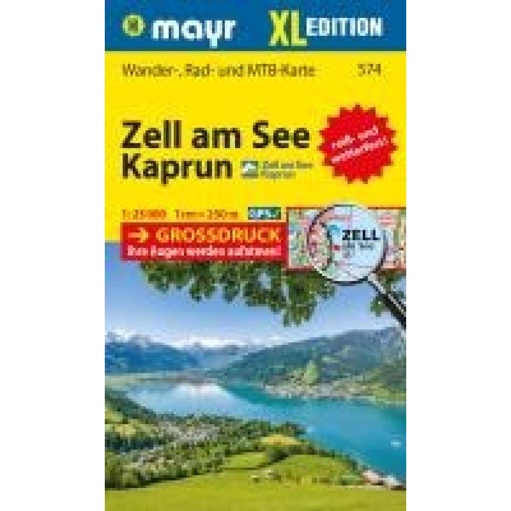 9783991542049 - Mayr Wanderkarte Zell am See Kaprun XL 125000 Karte (im Sinne von Landkarte)
