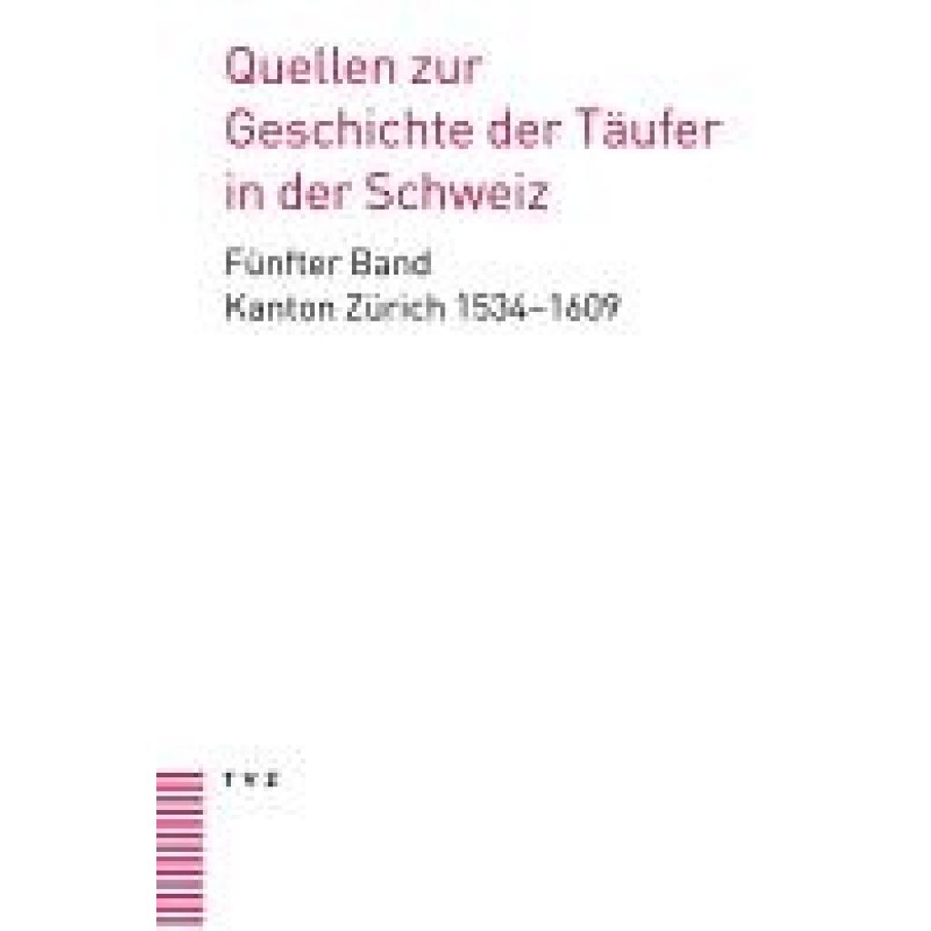 9783290187118 - Quellen zur Geschichte der Täufer in der Schweiz Bd 5