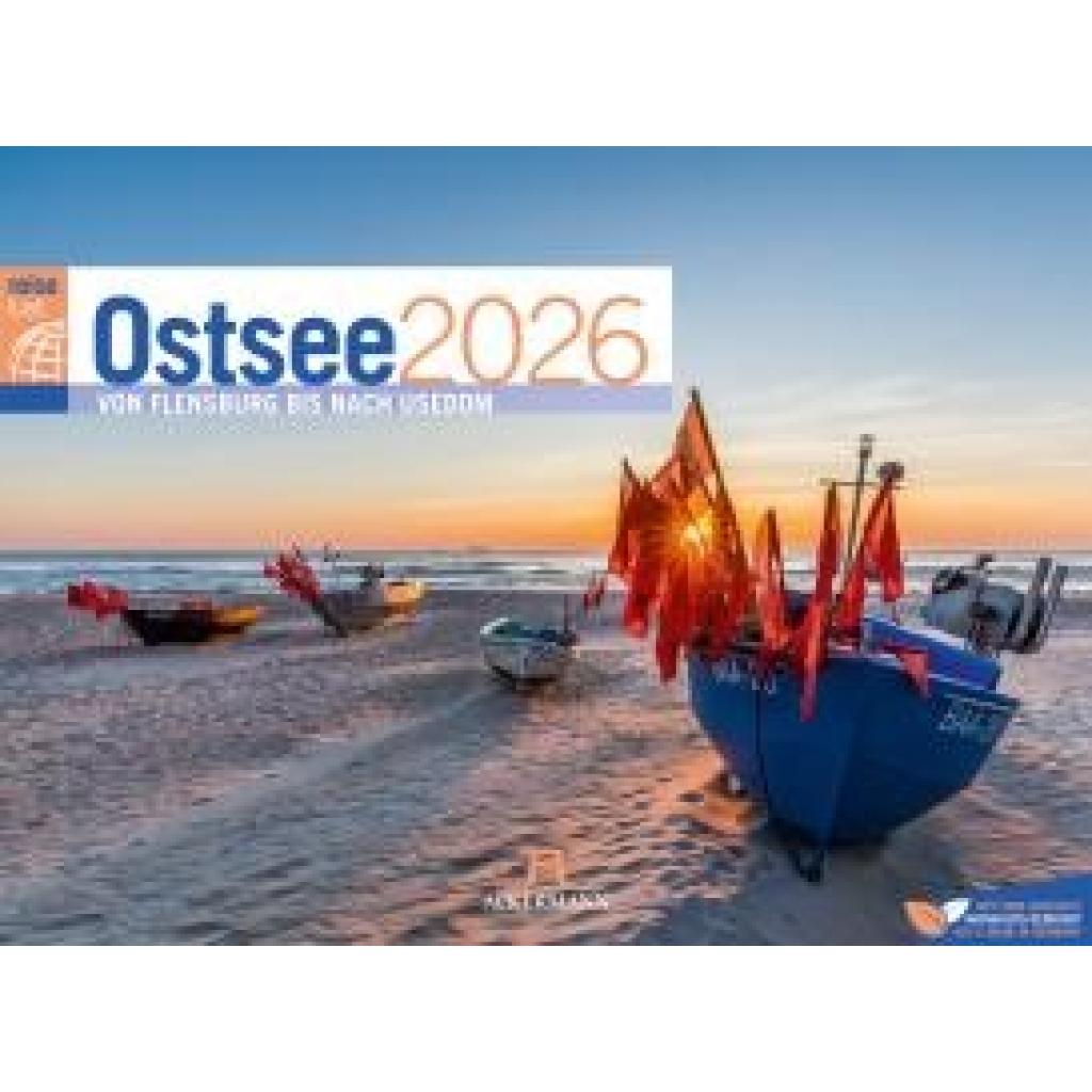 9783838436197 - Ostsee ReiseLust Kalender 2026 | von Flensburg bis nach Usedom