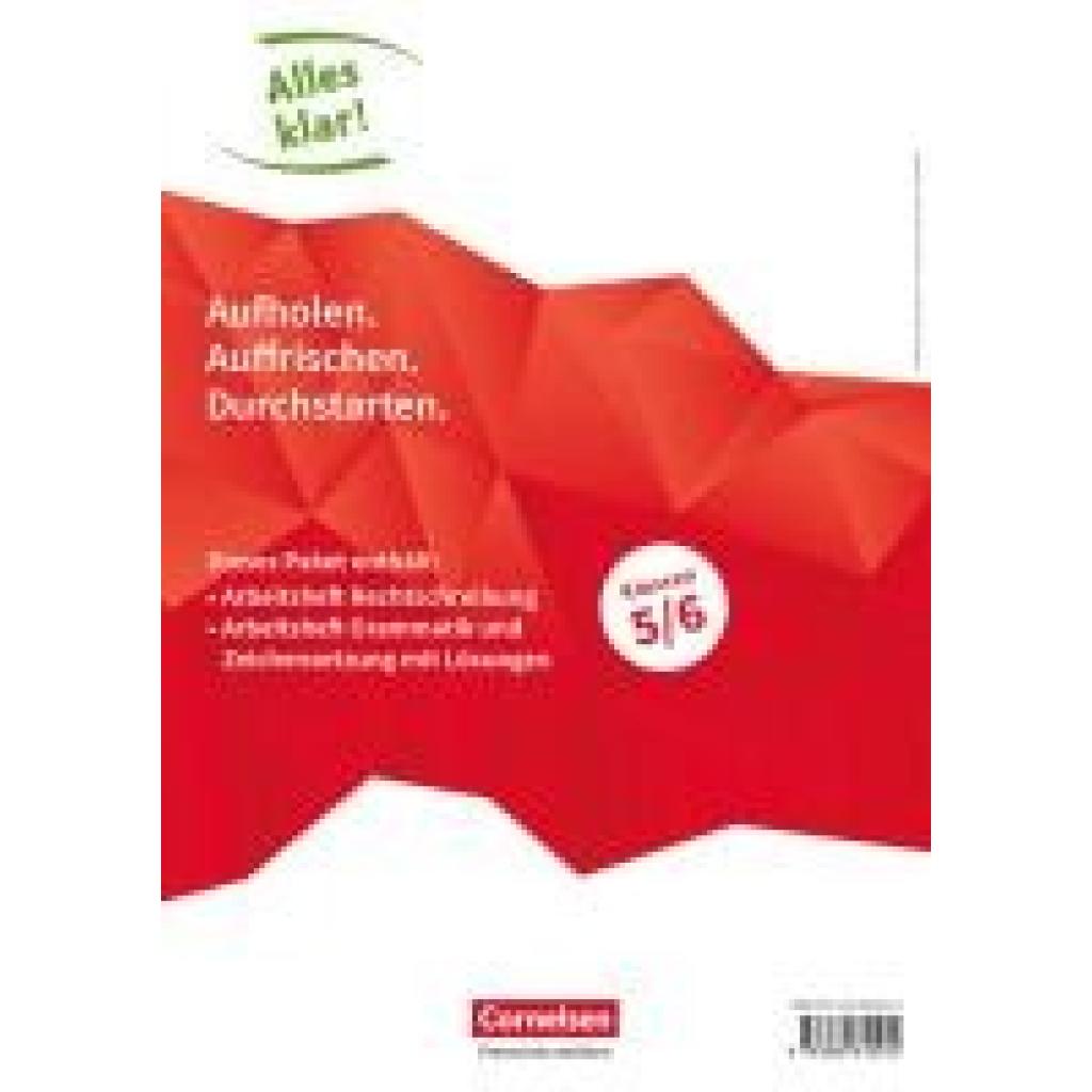 Alles klar! Deutsch. Sekundarstufe I 5./6. Schuljahr. Rechtschreibung + Grammatik und Zeichensetzung im Paket