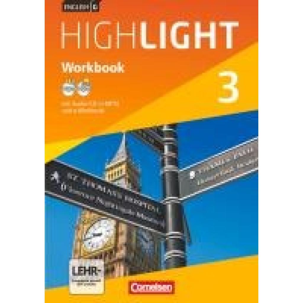 Berwick, Gwen: English G Highlight 03: 7. Schuljahr Hauptschule. Workbook mit CD-ROM (e-Workbook) und Audios online