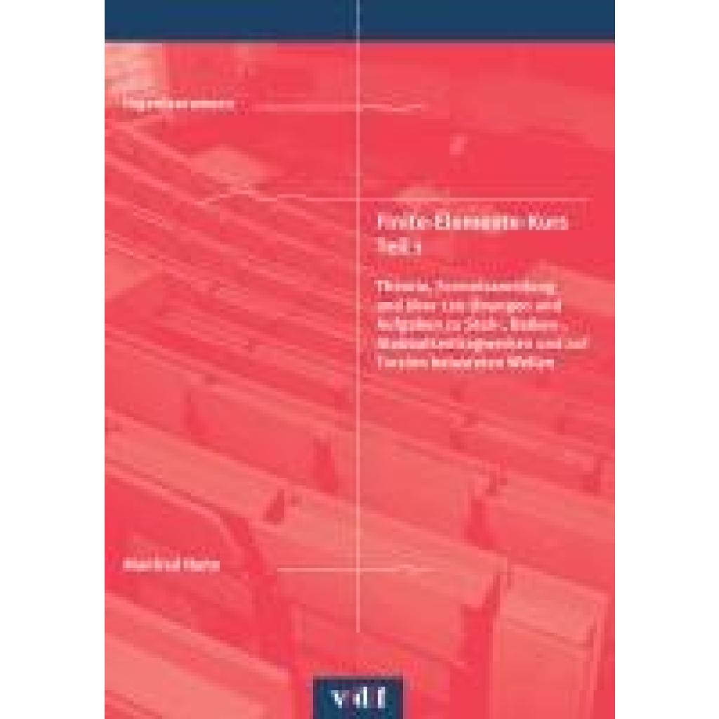 9783728142078 - Hahn Manfred Finite-Elemente-Kurs Teil 1