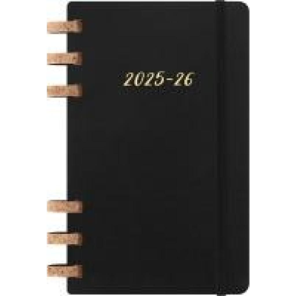 8056999276492 - Moleskine 12 Monate Studienplaner mit Spiralbindung 2026 L A5 Weicher Einband Schwarz