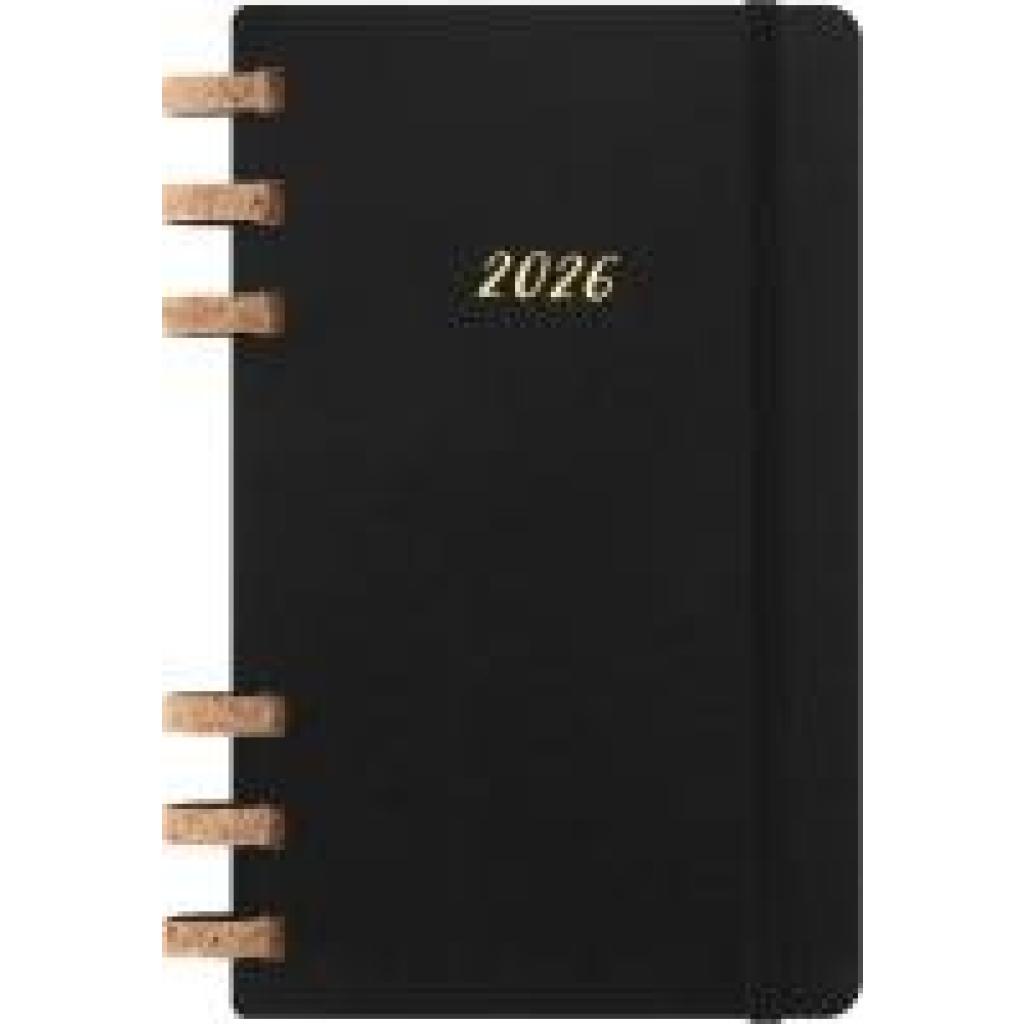 8056999276478 - Moleskine 12 Monate Planer mit Spiralbindung 2026 L A5 Weicher Einband Schwarz