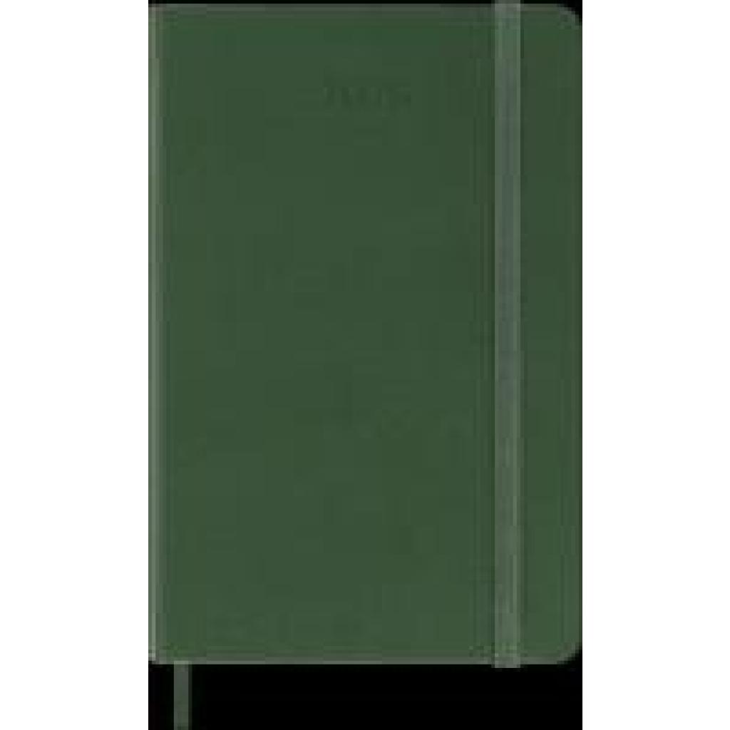 8056999275563 - Moleskine 12 Monate Tageskalender 2026 Pocket A6 1 Tag = 1 Seite Fester Einband Myrtengrün