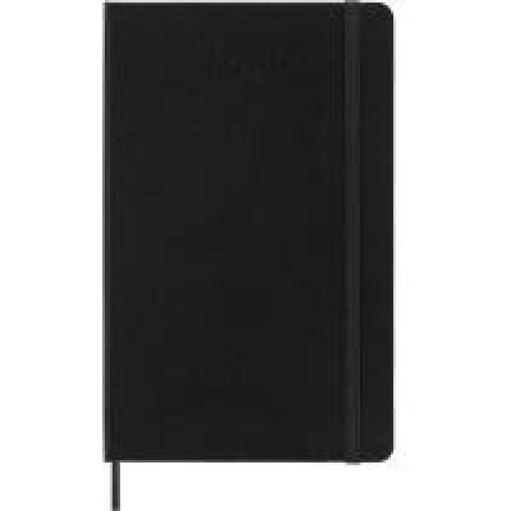 8056999275501 - Moleskine 18 Monate Wochenkalender 2025 2026 L A5 1 Wo = 2 Seiten Horizontal Fester Einband Schwarz