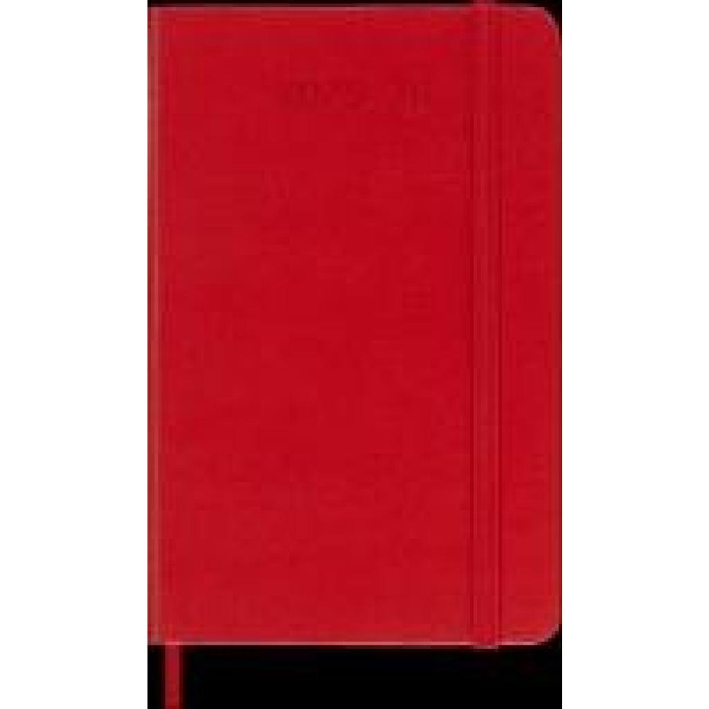 8056999275457 - Moleskine 18 Monate Wochen Notizkalender 2025 2026 P A6 1 Wo = 1 Seite Rechts linierte Seite Fester Einband Scharlachrot